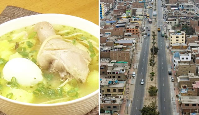 El caldo de gallina es muy popular en el distrito de Comas. ¿Cuál será el mejor restaurante que lo sirva? Foto: composición LR/Buenazo/PerúConstruye