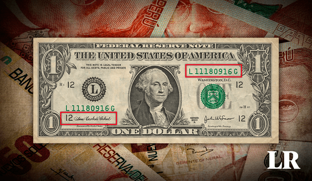 Este billete de 1 dólar tiene características especiales en su número de serie. Foto: composición LR