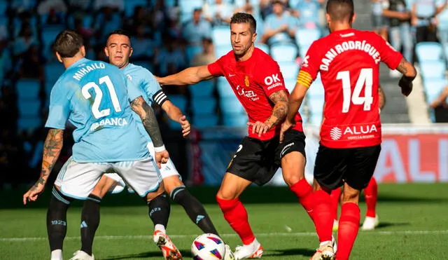 Celta de Vigo perdió en casa ante Mallorca y se ubica en los últimos lugares. Foto: Mallorca