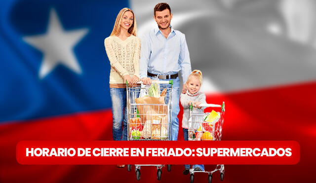 Los supermercados chilenos tendrán un horario diferente durante el feriado largo por Fiestas Patrias. Descubre cuál es en la siguiente nota. Foto: composición LR/PNGwin/Freepik