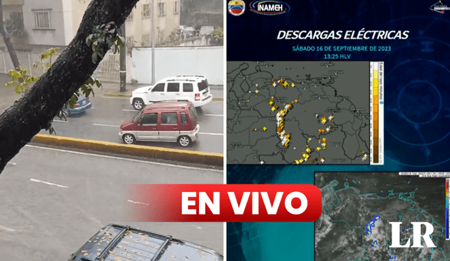 Se registran fuertes lluvias en Caracas y en otros estados de Venezuela en las últimas horas, según el Inameh. Foto: captura video X/Inameh