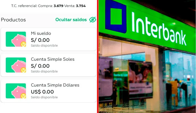 Usuarios reportaron la desaparición de sus saldos en el aplicativo de Interbank. Foto: ComposiciónLR/Difusión/Interbank