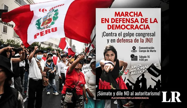La Marcha por la democracia se desarrollará este sábado 16 de septiembre a favor de la JNJ. Foto: Sport