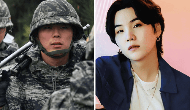 Suga, rapero de BTS, comenzará su servicio militar obligatorio en septiembre del 2023. Foto: composición LR/AFP/Hybe