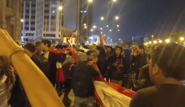 La 'Marcha por la democracia' se realizó este 16 de setiembre. Foto: captura de video/Ojo Público