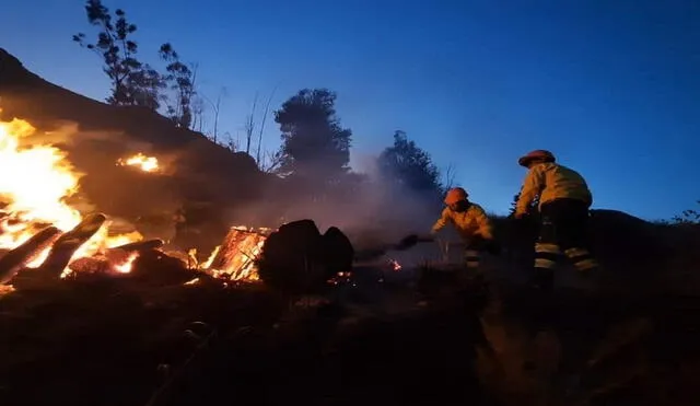 Cerro Pachamarca, así como otras áreas de cultivo fueron dañadas en este distrito de la provincia de Caylloma.  Foto: La República