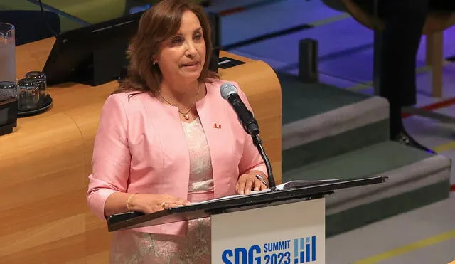 Dina Boluarte, presidenta de la República, se pronuncia ante la inseguridad ciudadana que afronta el país. Foto: Presidencia
