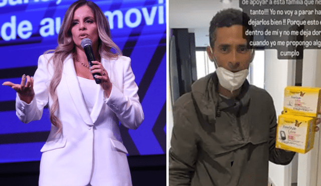 Alejandra Baigorria sorprendió al darle trabajo a un hombre sin hogar. Foto: composición LR/Facebook/Instagram / Alejandra Baigorria