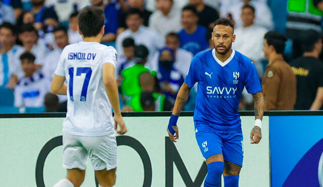 Neymar fue titular en el debut de Al Hilal en la Champions League de Asia. Foto: X/AlHilal