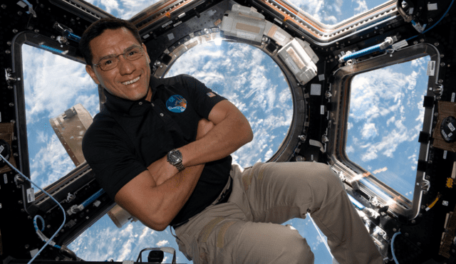 Frank Rubio estará 371 días en el espacio, un récord para un astronauta de la NASA. Foto: EEI / NASA