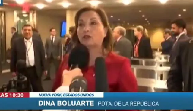 Dina Boluarte se encuentra en Estados Unidos. Foto: captura de Canal N