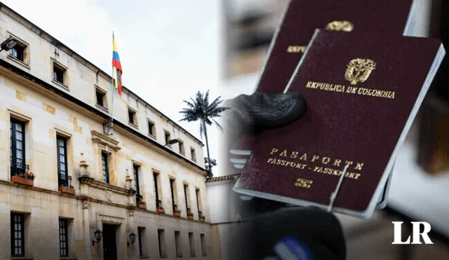 La Cancillería declaró un estado de urgencia manifiesta por 12 meses para abordar el suministro de pasaportes y visas en el país. Foto: composición LR/Canal Institucional/El Tiempo