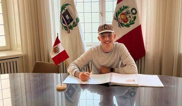 Oliver Sonne está a un paso de ser peruano y ser elegible para la selección peruana. Foto: X/Perú En Suecia