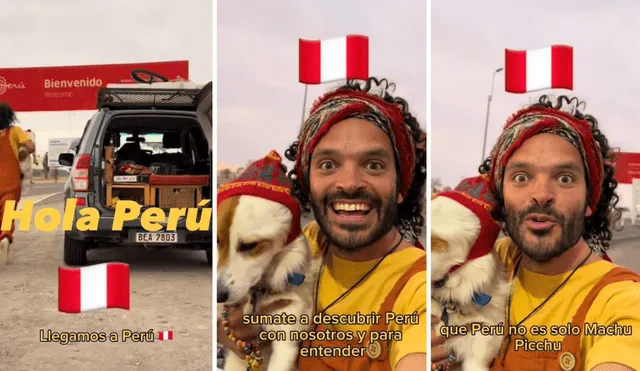 Santi y Lolo están de visita en Perú para conocer más de la cultura de nuestro país. Foto: composición LR/TikTok/@soybloop