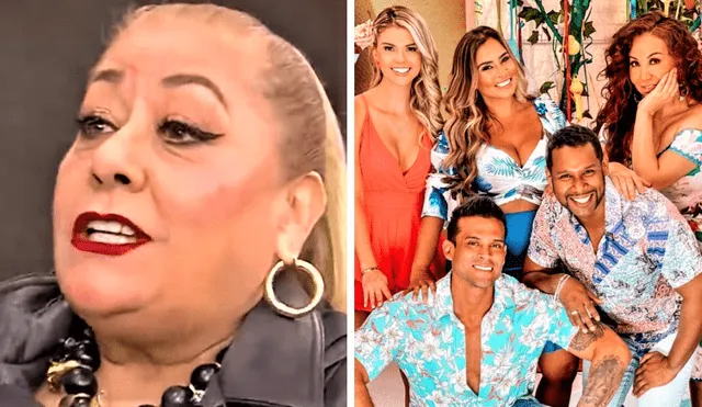 Mamá de Milett Figueroa no dudó en defender a su hija de tener aires de superioridad con maquilladores del reality argentino. Foto: composición LR /América TV - Video: América TV