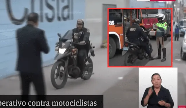 Policía recibirá también una llamada de atención. Se le colocó la papeleta G11. Foto: composición La República/TV Perú