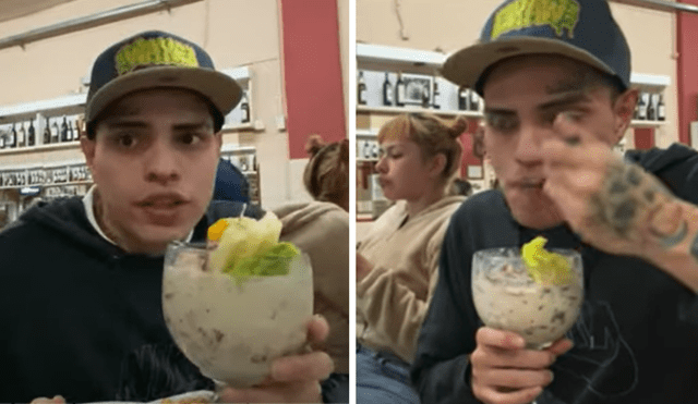 El joven yotutuber destacó el sabor de la leche de tigre peruana. Foto: composición LR/TikTok/@ElPlugeselPlug