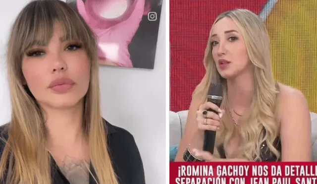 Angie Jibaja evalúa tomar acciones legales contra Romina Gachoy. Foto: composición LR/ Amércia TV