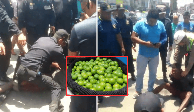 Ciudadanos extranjeros fueron atrapados cuando pretendían robar limones. Foto: composición LR/difusión