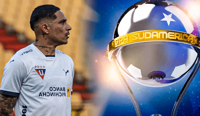 Paolo Guerrero llegó a LDU procedente de Racing. Foto: composición LR/LDU/Conmebol