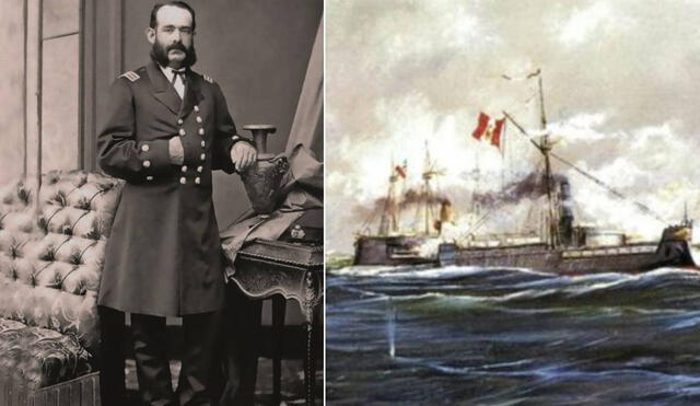 Miguel Grau fue el comandante del monitor Huáscar durante la guerra con Chile. Foto: composición Marina de Guerra del Perú/Andina