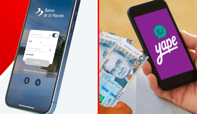 El aplicativo del Banco de la Nación podrá transferir dinero a diversas billeteras digitales. Foto: ComposiciónLR/Banco de la Nación/La República