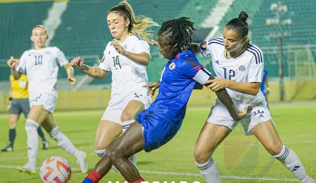 Haití sorprendió a Costa Rica y le ganó en la primera fecha por las eliminatorias de la Copa de Oro. Foto: Twitter/@fhfhaiti