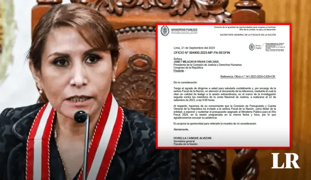 Desde la secretaría de Patricia Benavides indicaron que la fiscal realizará otras actividades. Foto: composición de Jazmín Ceras/ La República