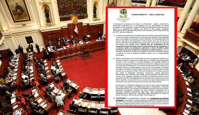 Desde Jusdem exhortaron al Congreso a no aprobar la medida legislativa. Foto: Congreso/ Jusdem
