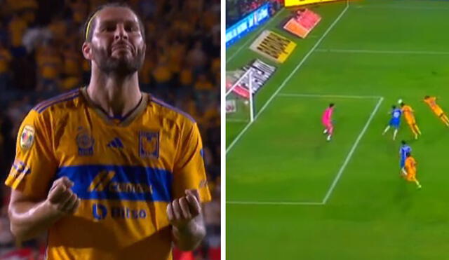 André Pierre Gignac anotó su gol número 11 en el clásico regio. Foto: Afizzzionados