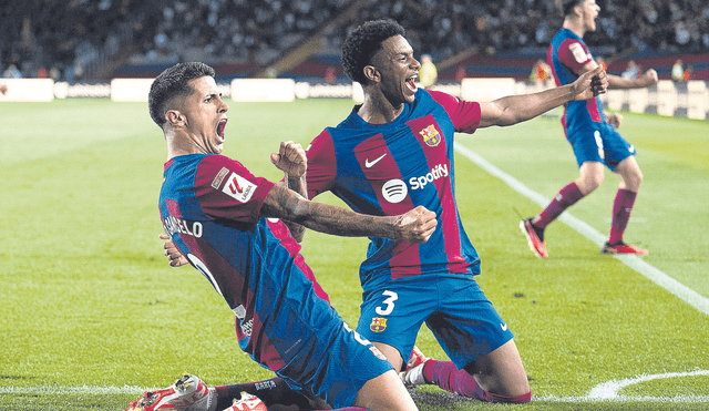 Por buen camino. Joao Cancelo, quien poco a poco viene ganándose a la hinchada del Barcelona, ha marcado 2 goles en 3 partidos con los culés en LaLiga. Foto: difusión