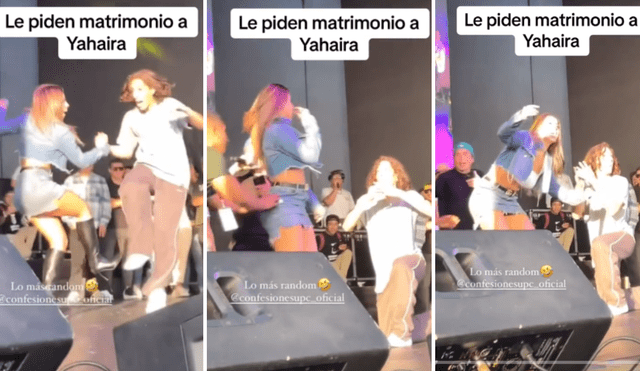 Yahaira Plasencia fue sorprendida en un concierto. Foto: composición LR / Tiktok