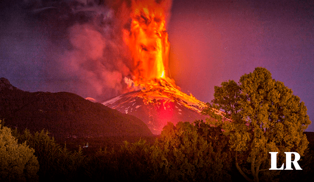 Sernageomin decretó durante este domingo 24 de septiembre alerta naranja en el Volcán Villarrica. Foto: LR/Agencia Uno