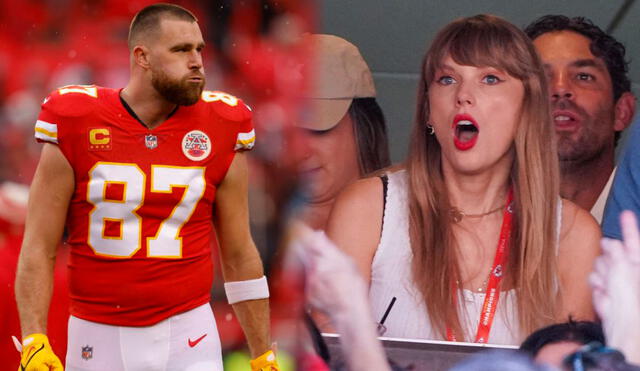 La historia de Travis Kelce y Taylor Swift inició en julio de este año, tras un concierto de la cantautora. Foto: composición GLR