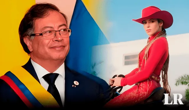 Algunos usuarios aprobaron la reacción del presidente Gustavo Petro frente a la canción de Shakira. Foto: composición de Fabrizio Oviedo/La República/The Objective