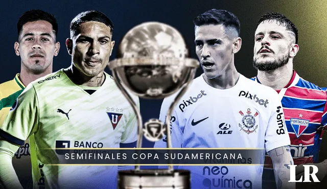 Las semifinales de la Sudamericana contarán con la participación de dos equipos brasileños, uno ecuatoriano y uno argentino. Foto: composición de Fabrizio Oviedo/LR