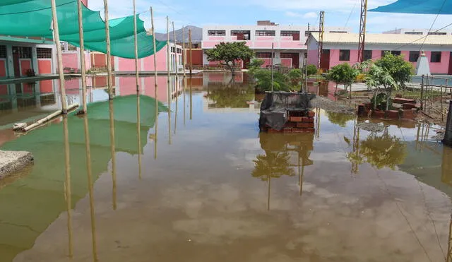 Daños. Las lluvias de marzo de 2023 afectaron muchos colegios de la Macrorregión Norte.