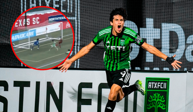 Sebastien Pineau se formó en las divisiones inferiores de Alianza Lima. Foto: composición LR/Austin FC II - Video: MLS Next Pro