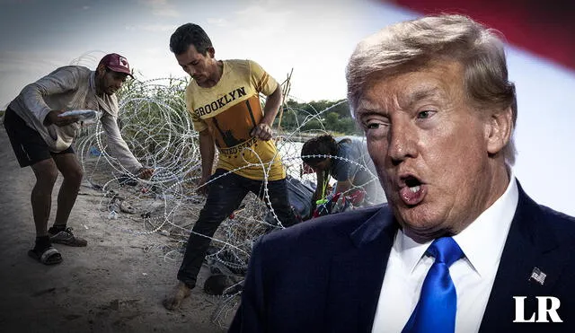 Donald Trump se ha mostrado a favor de iniciar una importante operación de deportación si regresa al poder. Foto: composición LR/AFP - Video: WCBD News/YouTube