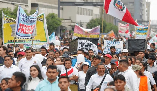 Protesta. Pachacámac. Estado de emergencia se oficializó en SJL, SMP y Sullana. Foto: La República/Carlos Félix