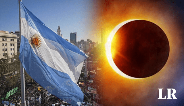 El 14 de octubre los argentinos podrán presenciar un eclipse solar anular.Foto: Composición LR/ El Cronista/CartaCapital