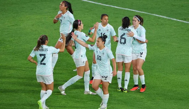 México vs. Trinidad y Tobago jugaron en Pachuca. Foto: Selección Nacional de México Femenil