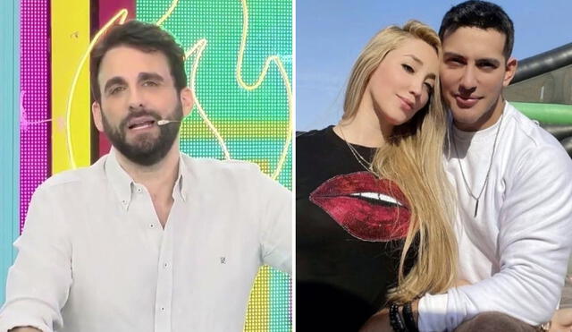 Rodrigo González no cree en la separación de Romina Gachoy y Jean Paul Santa María. Foto: Composición LR/Captura Willax TV/Romina Gachoy/Instagram