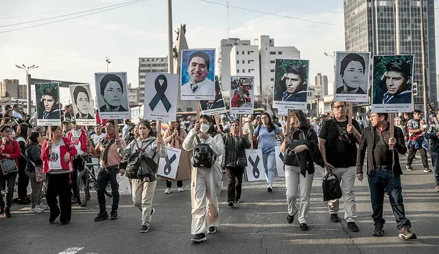 Demanda. Familiares de los fallecidos en protestas cuestionan falta de justicia en sus casos. Foto: La República