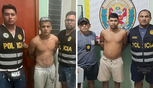 Sujetos fueron detenidos tras hecho delictivo en Cajamarca. Foto: Difusión