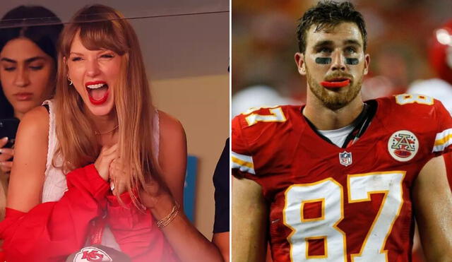 Taylor Swift y Travis Kelce fueron vistos en un juego de los Kansas City Chiefs el pasado fin de semana. Foto: Composión LR/E!/Kansas City Chiefs /Instagram