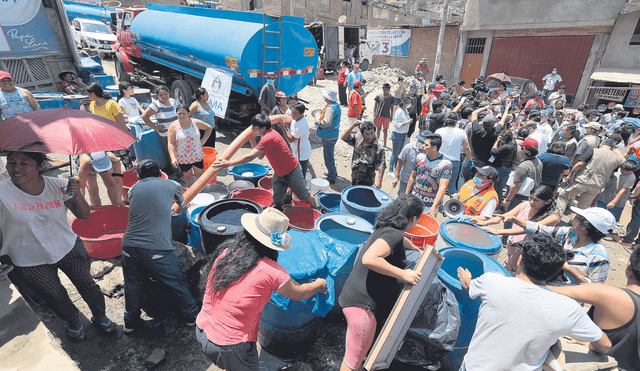 Corte masivo. Los 100 camiones deberán distribuir agua a viviendas, colegios, centros de salud, unidades bomberos y más. Foto: difusión