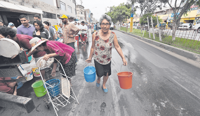 Los sin agua. Aún no se conocen los horarios ni recorridos que harán los camiones cisterna. Foto: La República