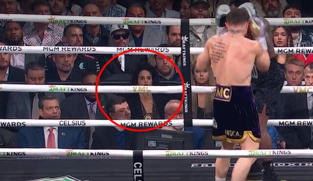 La boxeadora peruana estuvo presente en la pelea que acabó con el triunfo de Canelo Álvarez en Las Vegas. Foto: captura/Star Plus