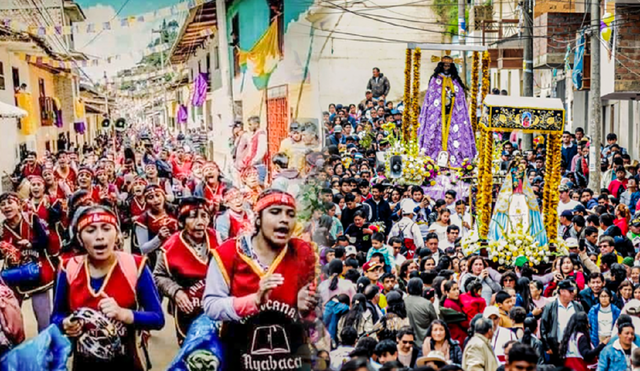 Peregrinos llegan hasta Ayabaca para venerar la imagen del Señor Cautivo. Foto: composición LR